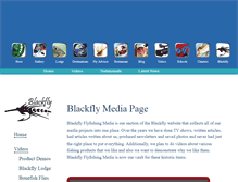 Tablet Screenshot of blackflyfishingmedia.com